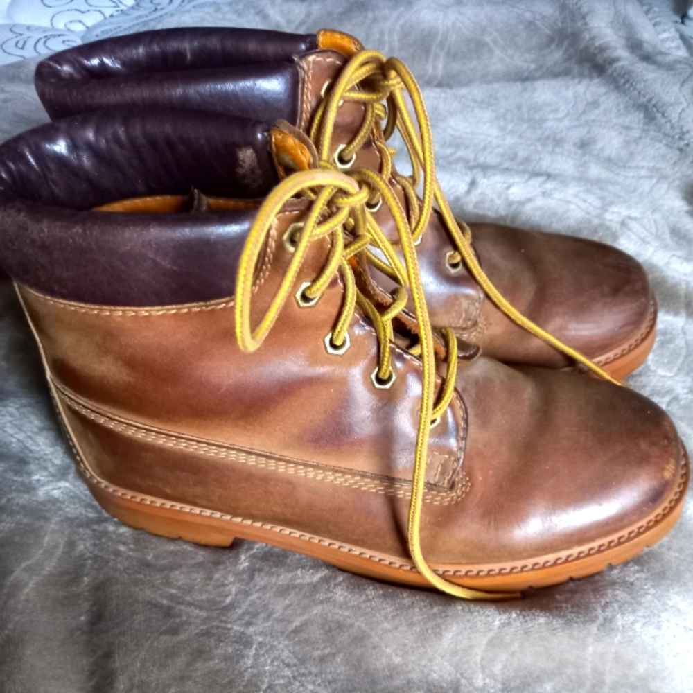Sax construction leather boots size 37 / 6.5